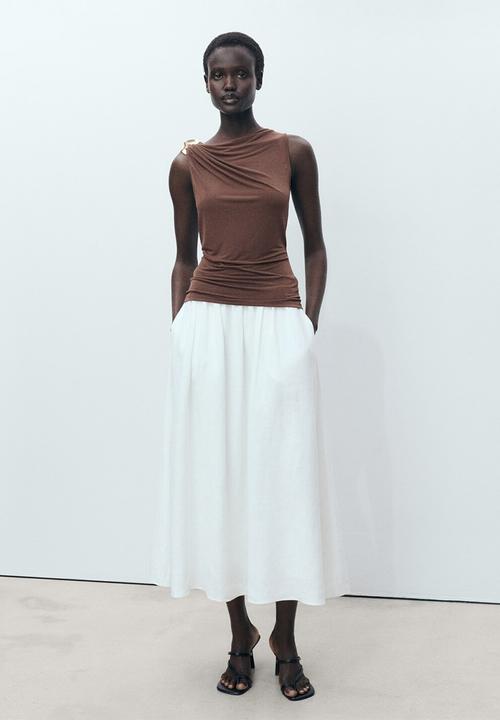 MANGO - Top Mile - Dark Brown