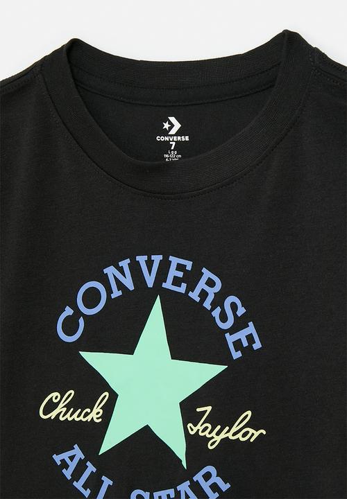 Converse - Converse dissected chuck patch tee - black/open sky