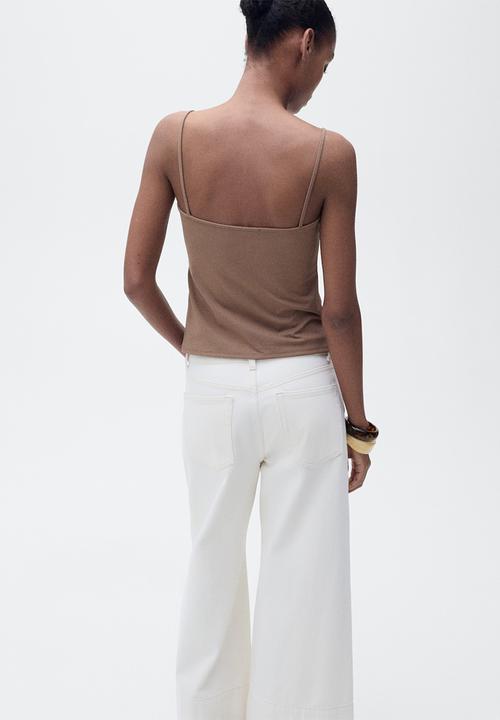MANGO - Top Bacara - Brown
