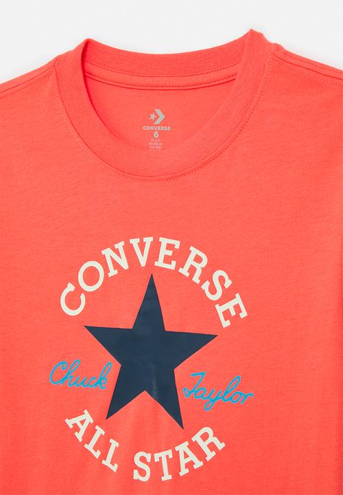 Converse - Converse dissected chuck patch tee - vermillion red