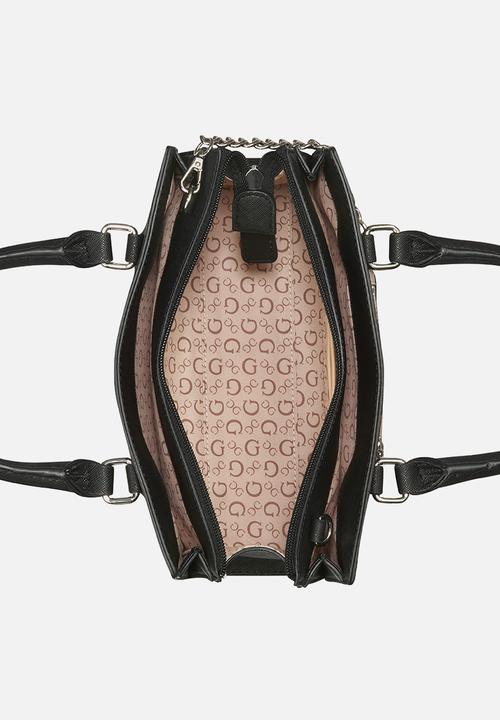 GUESS - Bandera satchel-black multi