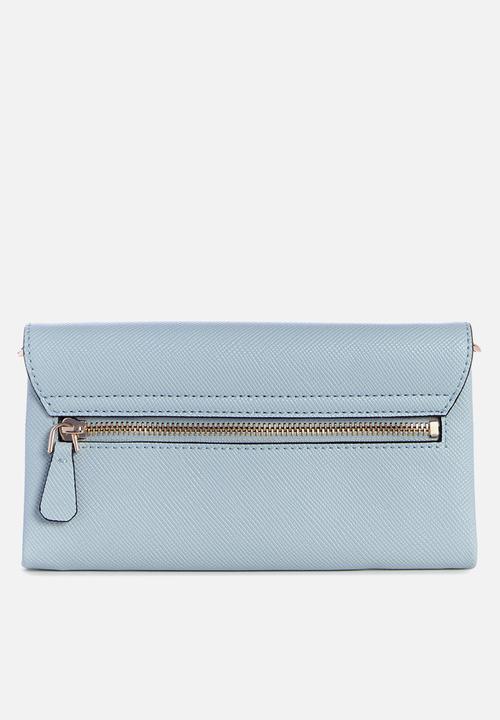 GUESS - Noelle flap crossbody bag - blue