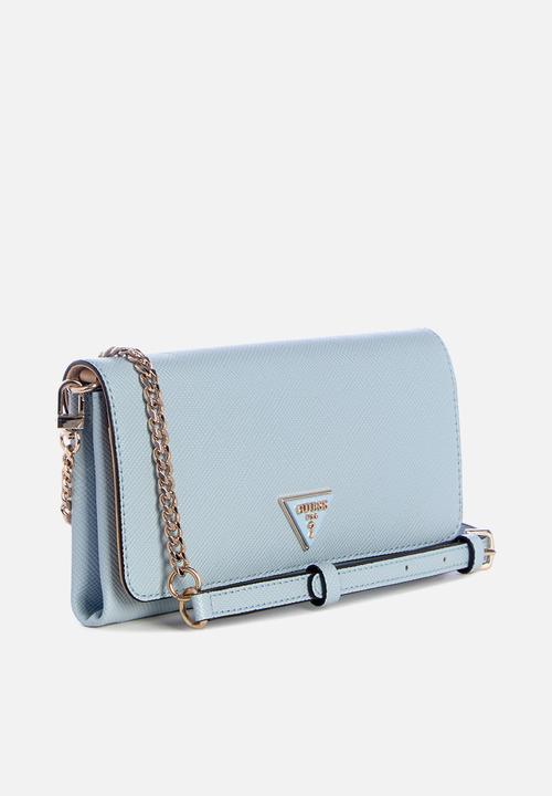 GUESS - Noelle flap crossbody bag - blue