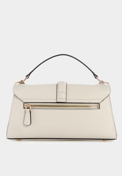 GUESS - Queensland top handle flap - off white/taupe