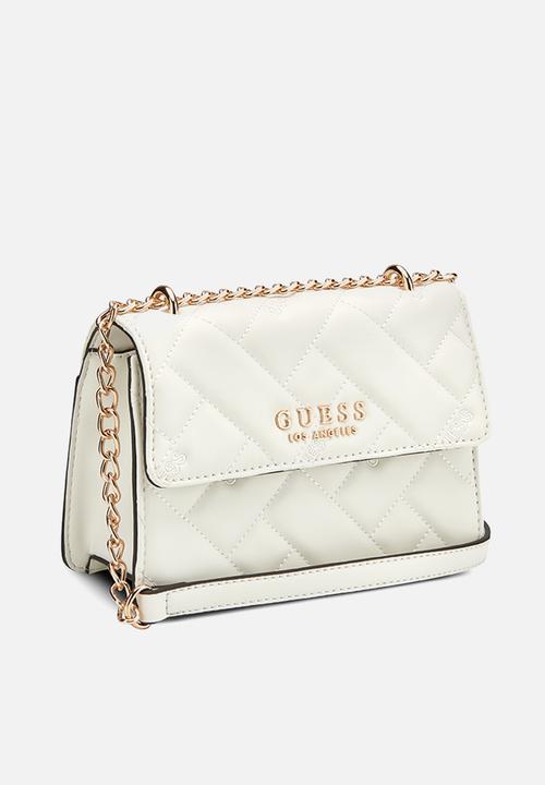 GUESS - Kelce crossbody flap - cream