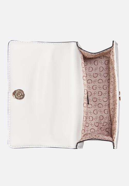 GUESS - Kelce crossbody flap - cream