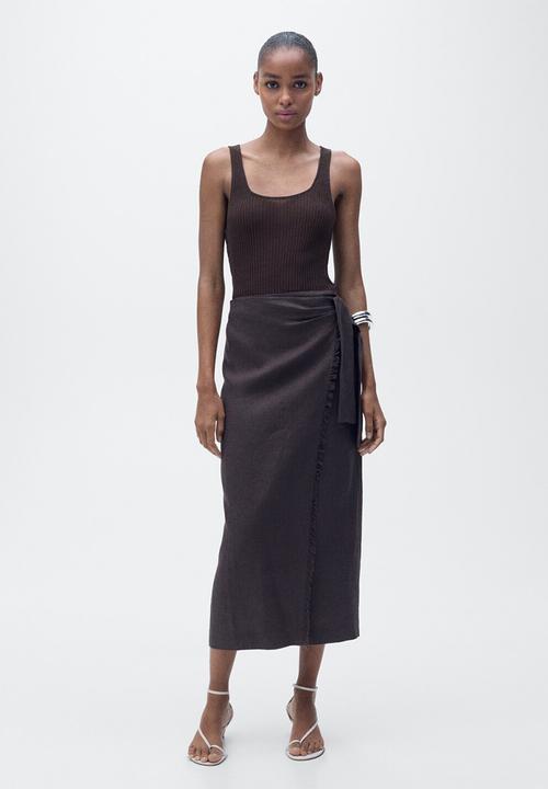 MANGO - Top Geranio - Dark Brown