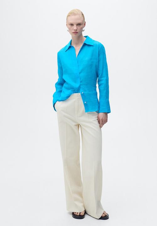 MANGO - Shirt Clariety - Medium Blue