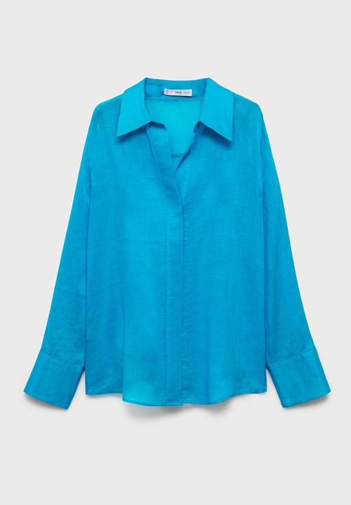 MANGO - Shirt Clariety - Medium Blue