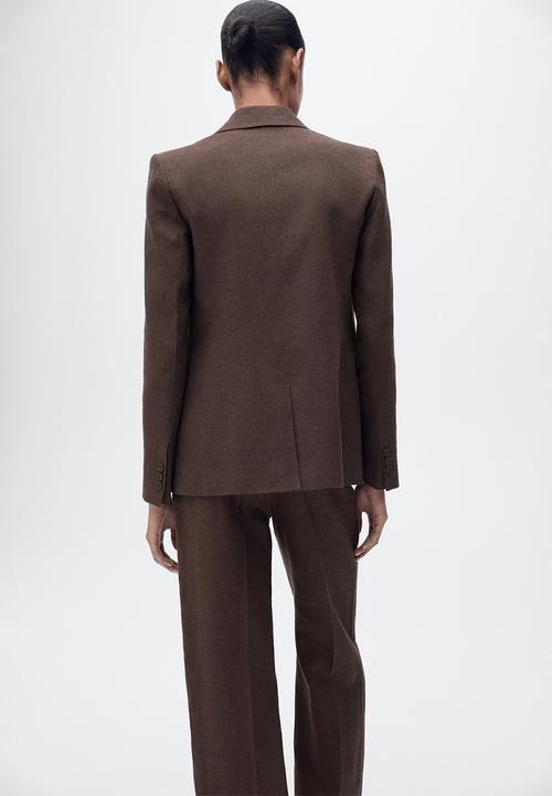 MANGO - Blazer Tempoli - Brown