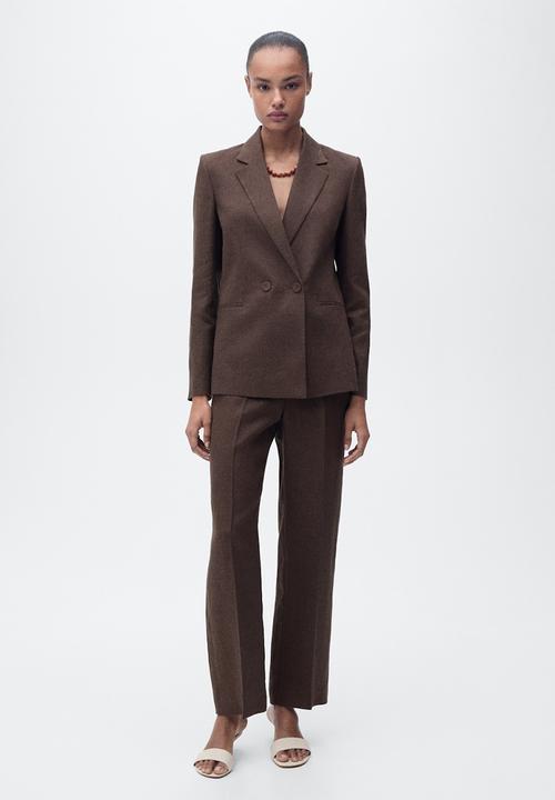 MANGO - Blazer Tempoli - Brown