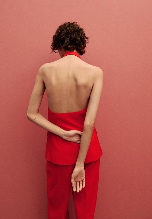 MANGO - Vest Limona - Red