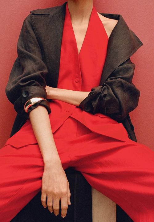 MANGO - Vest Limona - Red