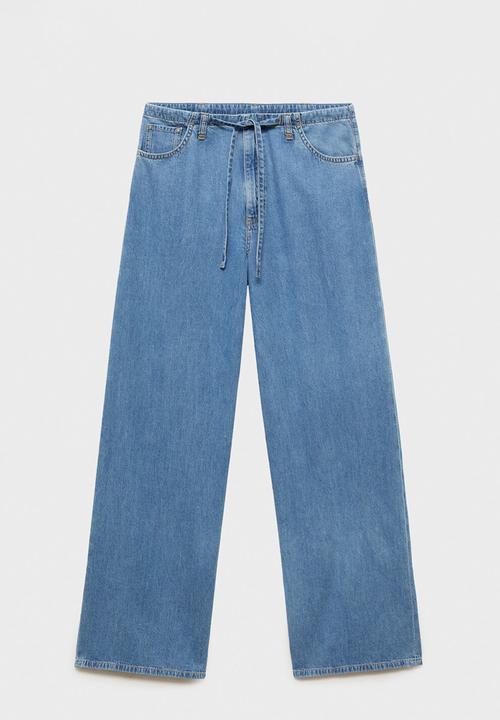 MANGO - Trousers Maria - Open Blue