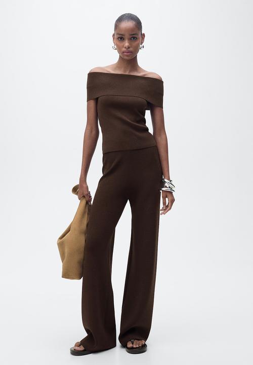 MANGO - Top Sesete - Dark Brown