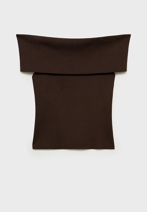 MANGO - Top Sesete - Dark Brown
