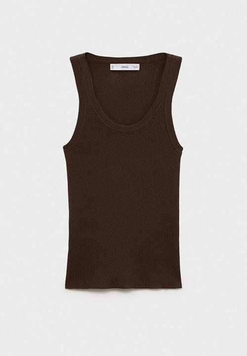 MANGO - Top Ririn - Dark Brown