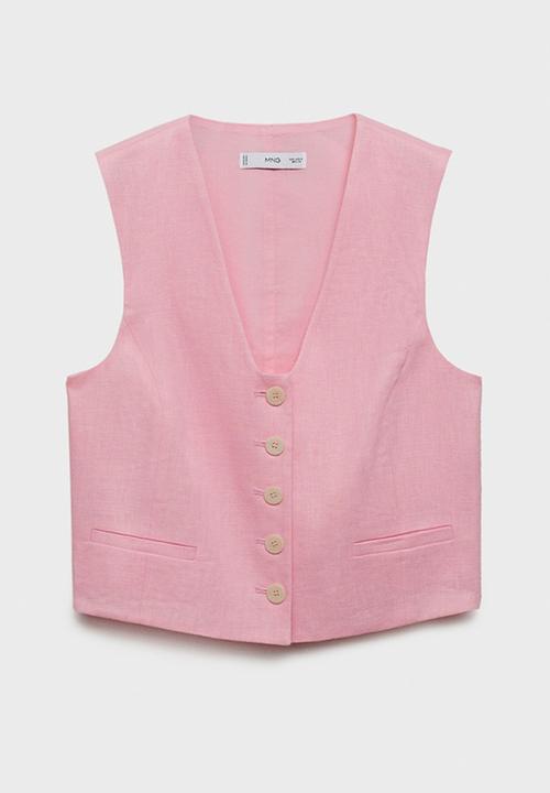 MANGO - Vest Boreli - Light Pastel Pink