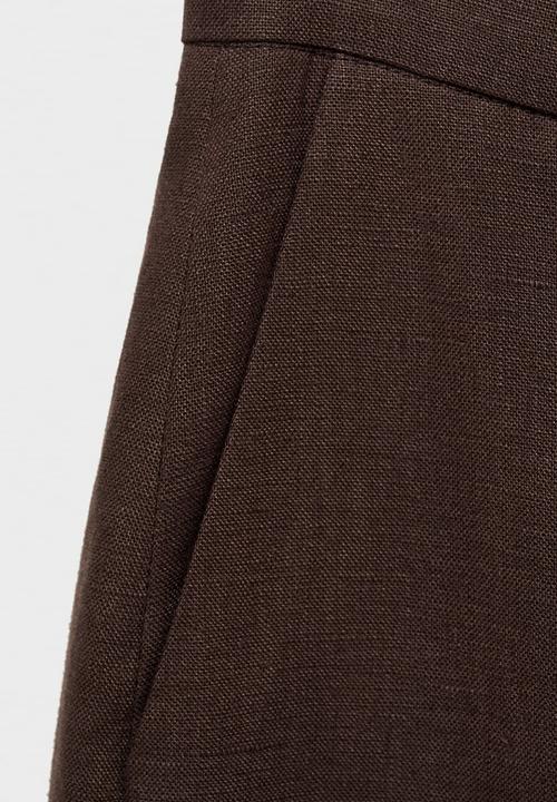 MANGO - Trousers Tempoli - Brown