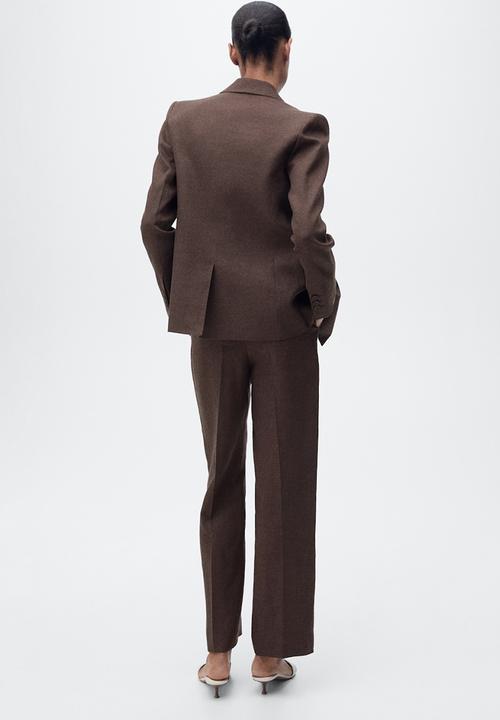 MANGO - Trousers Tempoli - Brown