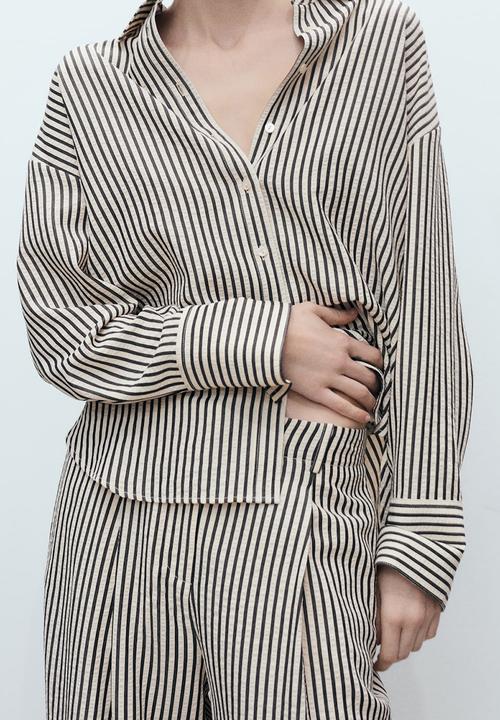 MANGO - Trousers Sal - Natural
