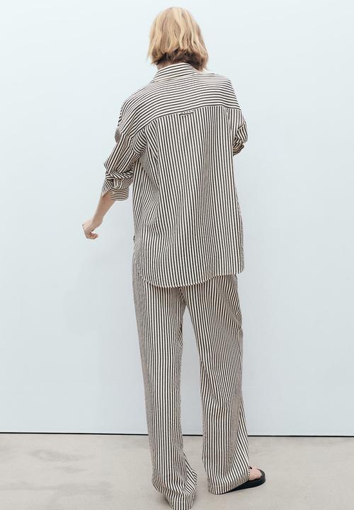 MANGO - Trousers Sal - Natural