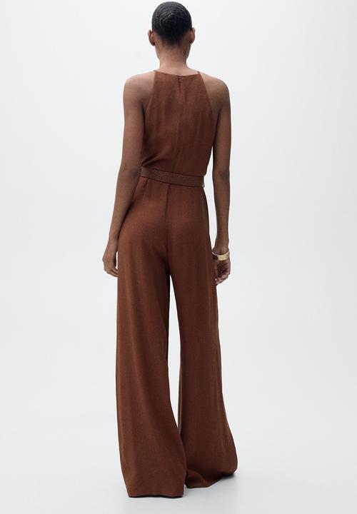 MANGO - Jumpsuit Le - Brown