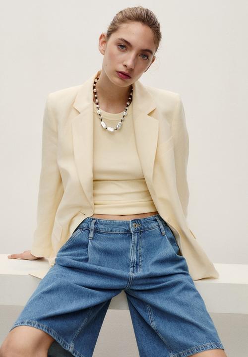 MANGO - Bermudas Carlo - Open Blue