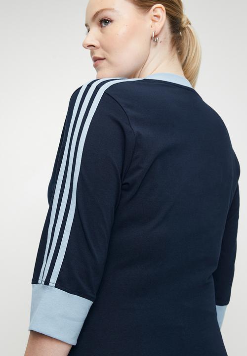 adidas Originals - Plus v-neck dress - blue