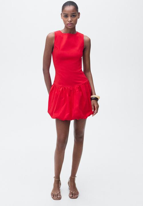 MANGO - Dress Red - Red