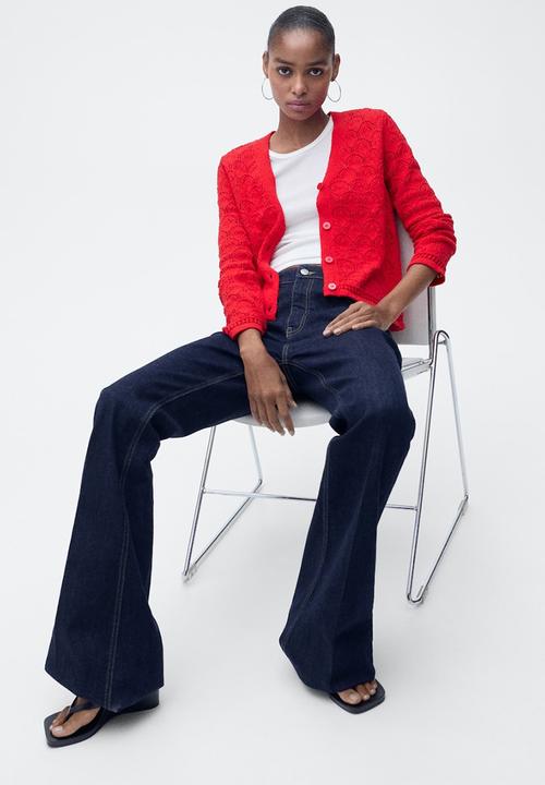 MANGO - Cardigan Sito - Red