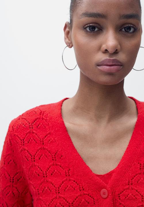 MANGO - Cardigan Sito - Red