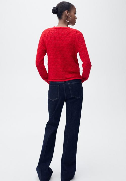 MANGO - Cardigan Sito - Red