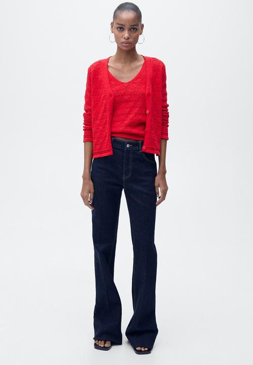 MANGO - Cardigan Sito - Red