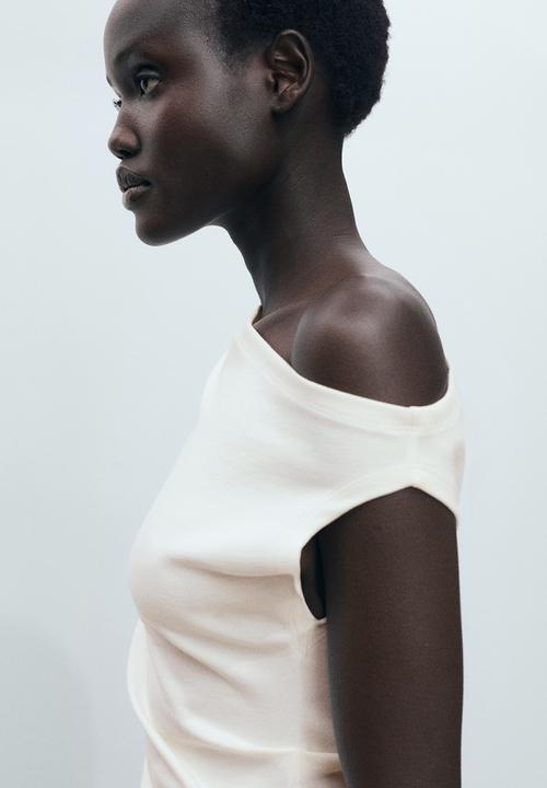 MANGO - Top Juls - Light Beige