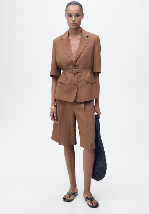 MANGO - Blazer Argelia - Dark Brown