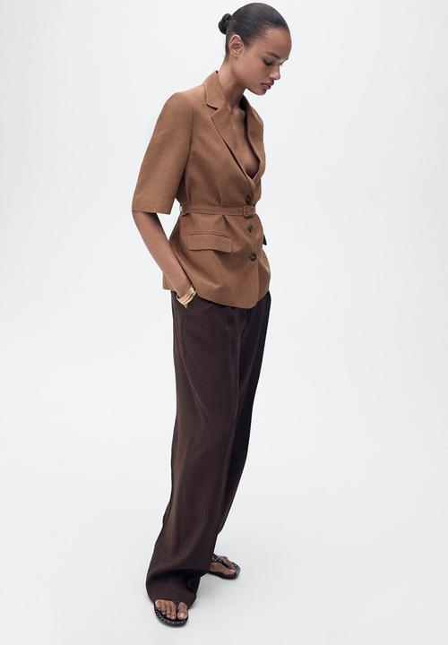 MANGO - Blazer Argelia - Dark Brown