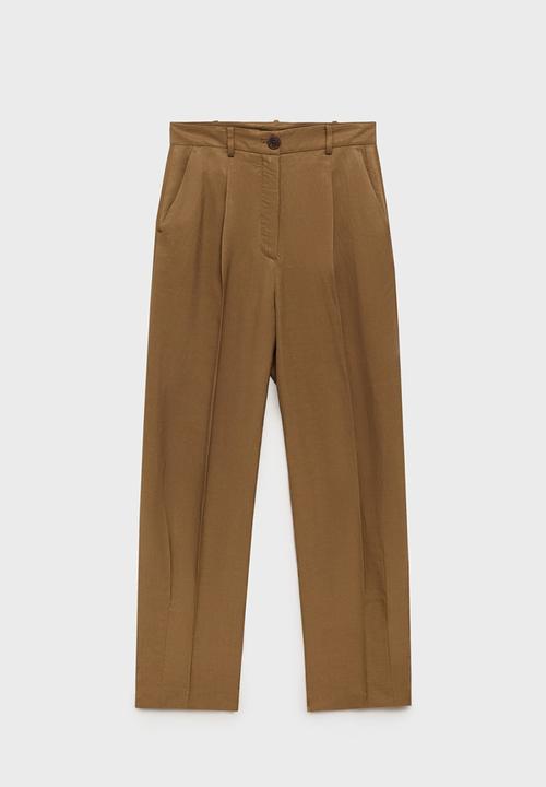 MANGO - Trousers Moskito - Green