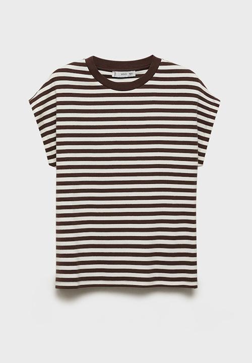 MANGO - T-Shirt Ancla - Brown
