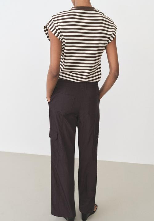 MANGO - T-Shirt Ancla - Brown