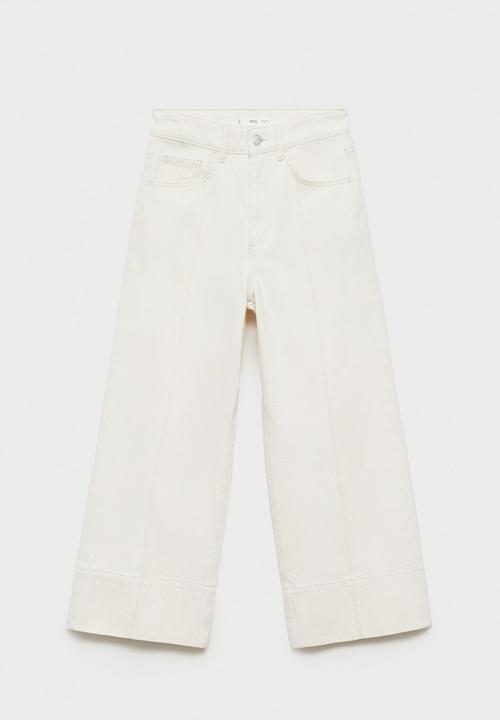 MANGO - Jeans Tessa - Light Beige