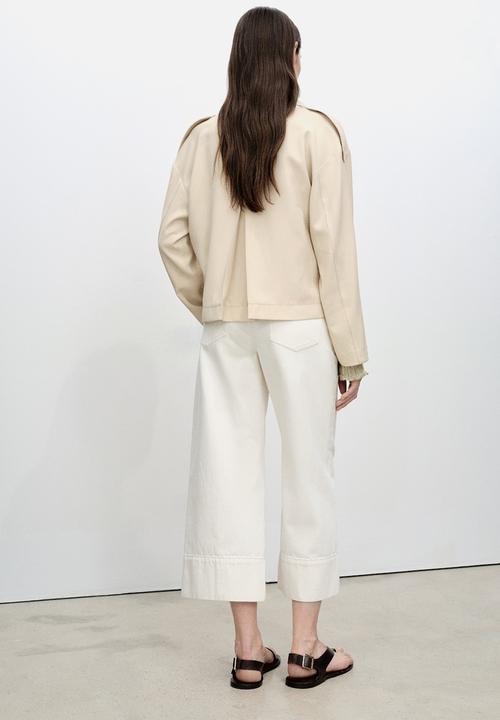 MANGO - Jeans Tessa - Light Beige