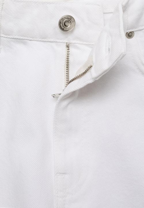 MANGO - Jeans Blanca - White