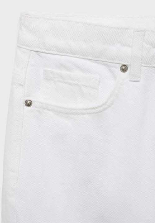 MANGO - Jeans Blanca - White