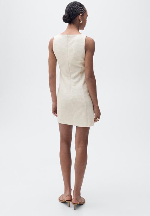 MANGO - Dress Chiara - Light Beige