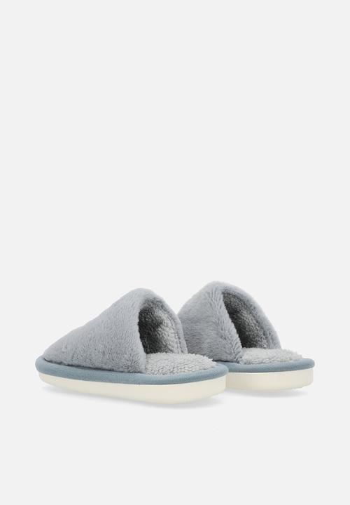 Pop Candy - Dino applique slippers - blue