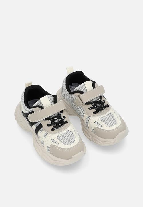 Pop Candy - Mesh detail trainers - black/ecru