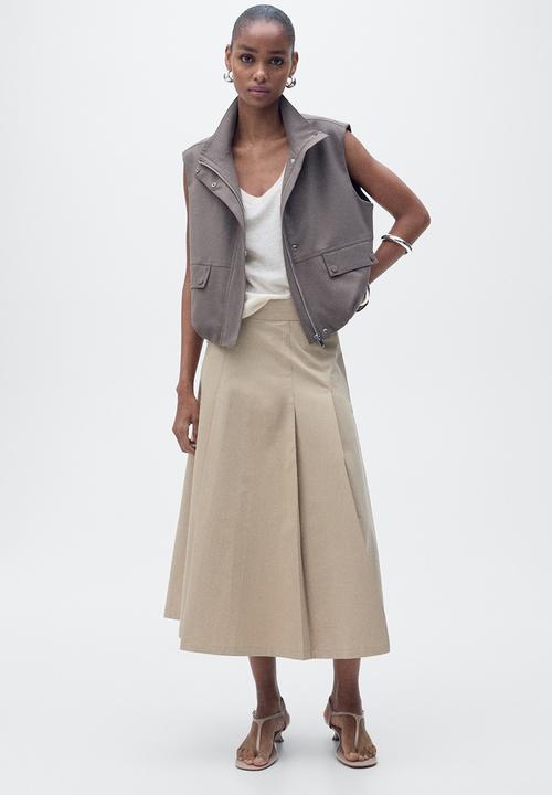 MANGO - Top Lini - Light Beige