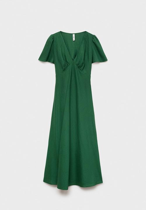MANGO - Dress Red - Green