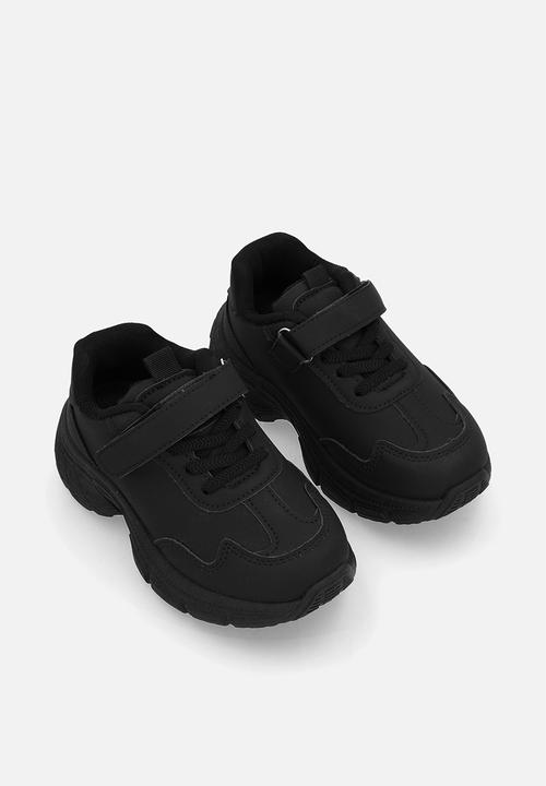 Pop Candy - adjustable strap fasteners sneaker- black